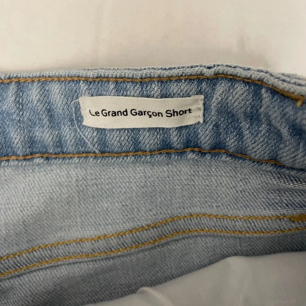 Frame Le Grand Garcon‎ Shorts Womens 26 Distressed Denim Cutoff Raw Hem
